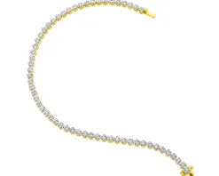 Bransoletka z żółtego złota z diamentami - 18 cm - 1,74 ct - próba 585