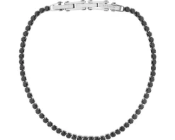 Bransoletka ze stali szlachetnej z cyrkoniami