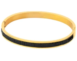 Bransoletka ze stali szlachetnej z cyrkoniami