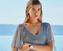 Bransoletka ze stali szlachetnej z cyrkoniami - gwiazdy