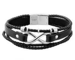 Bransoletka ze stali szlachetnej - nieskończoność