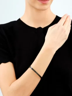 Bransoletka ze stali szlachetnej z kryształami