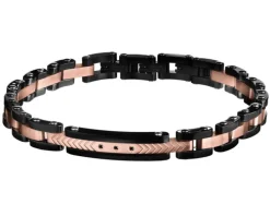 Bransoletka ze stali szlachetnej z cyrkoniami