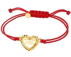 Bransoletka ze stali szlachetnej - serce
