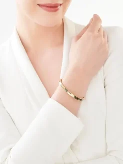 Bransoletka ze stali szlachetnej z emalią