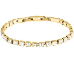 Bransoletka ze stali szlachetnej z cyrkoniami - Karl Lagerfeld