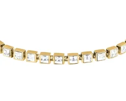 Bransoletka ze stali szlachetnej z cyrkoniami - Karl Lagerfeld