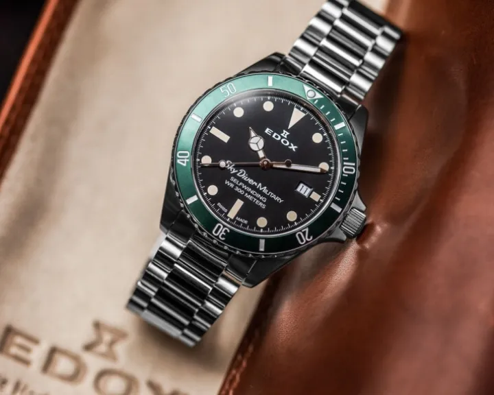 Edox Sky Diver 70's Military Limited Edition