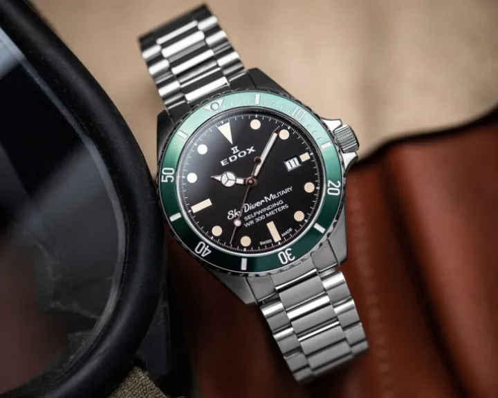 Edox Sky Diver 70's Military Limited Edition