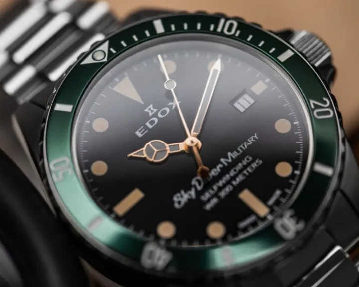 Edox Sky Diver 70's Military Limited Edition
