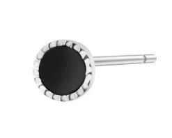 Kolczyk srebrny z agatem