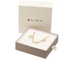 Kolczyki i naszyjnik ze stali szlachetnej - komplet - nieskończoność