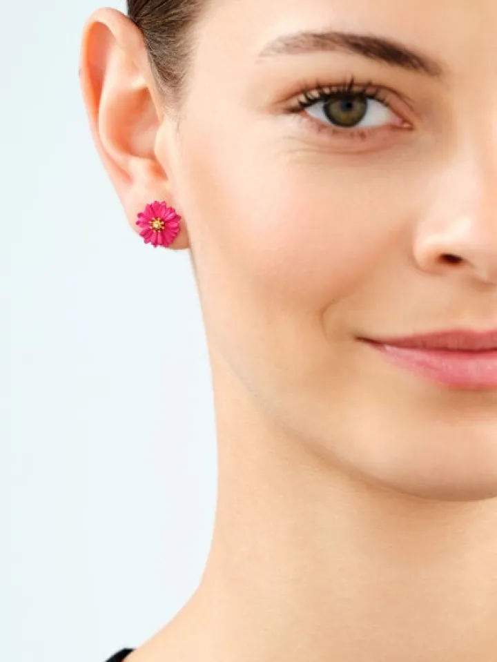 Kolczyki pozłacane - kwiaty