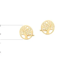 Kolczyki srebrne - drzewa