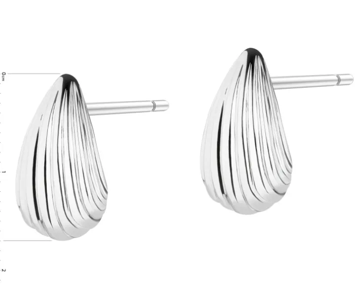 Kolczyki srebrne - łezki