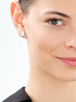 Kolczyki srebrne - łezki