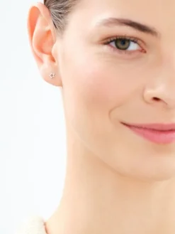 Kolczyki srebrne - gwiazdy