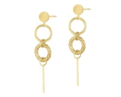 Kolczyki srebrne - koła