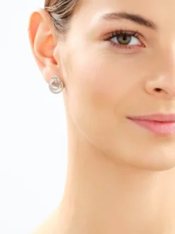 Kolczyki srebrne - koła