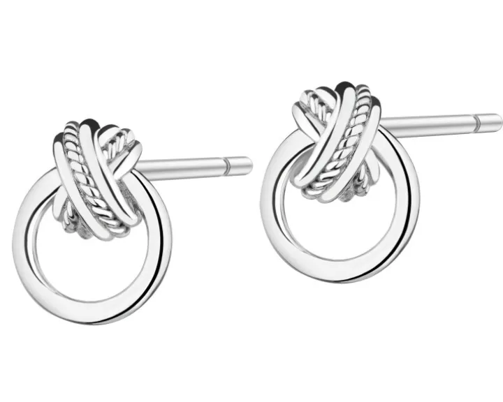 Kolczyki srebrne - koła