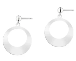 Kolczyki srebrne - koła