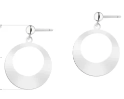 Kolczyki srebrne - koła