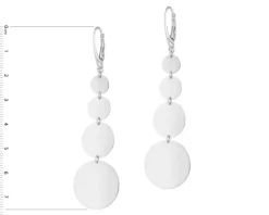 Kolczyki srebrne - koła