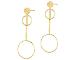 Kolczyki srebrne - koła