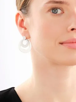 Kolczyki srebrne - koła