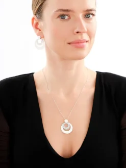 Kolczyki srebrne - koła