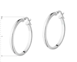 Kolczyki srebrne - koła