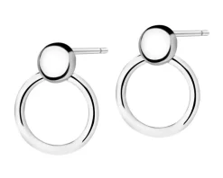 Kolczyki srebrne - koła