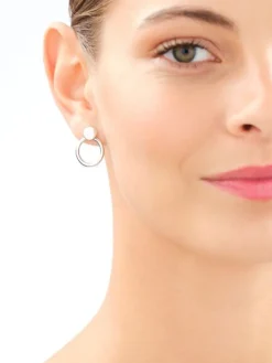 Kolczyki srebrne - koła