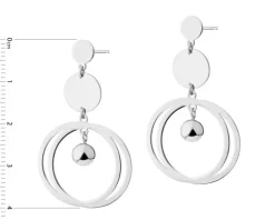 Kolczyki srebrne - koła