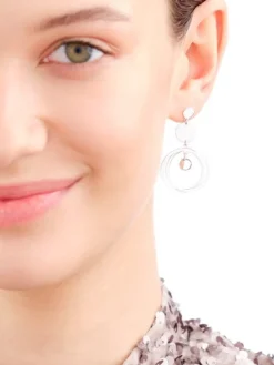 Kolczyki srebrne - koła