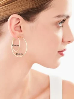 Kolczyki srebrne - koła, 33 mm