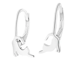 Kolczyki srebrne - koty