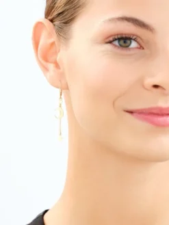 Kolczyki srebrne - Księżyce, gwiazdy