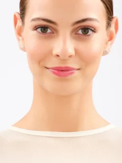 Kolczyki srebrne - kula ziemska, samolot