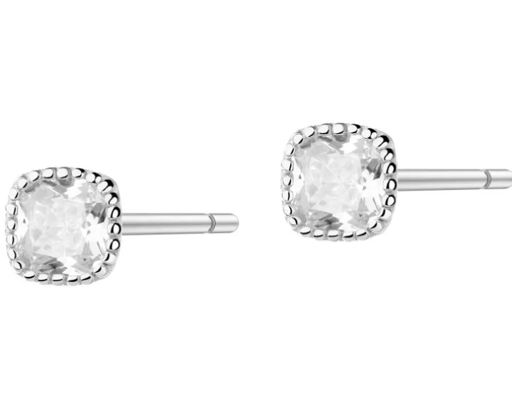 Kolczyki srebrne - kwadraty