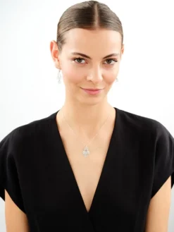 Kolczyki srebrne - rozety