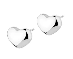 Kolczyki srebrne - serca