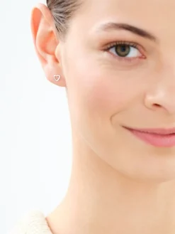 Kolczyki srebrne - serca