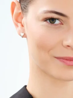 Kolczyki srebrne - serca