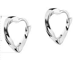 Kolczyki srebrne - serca