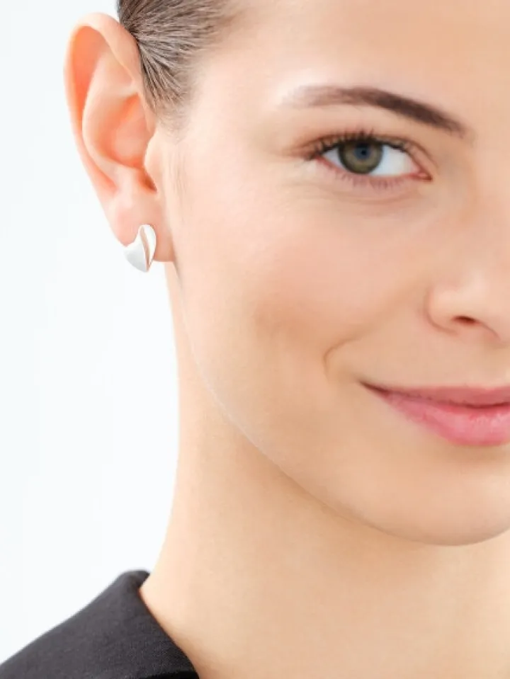 Kolczyki srebrne - serca