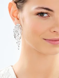 Kolczyki srebrne - skrzydła