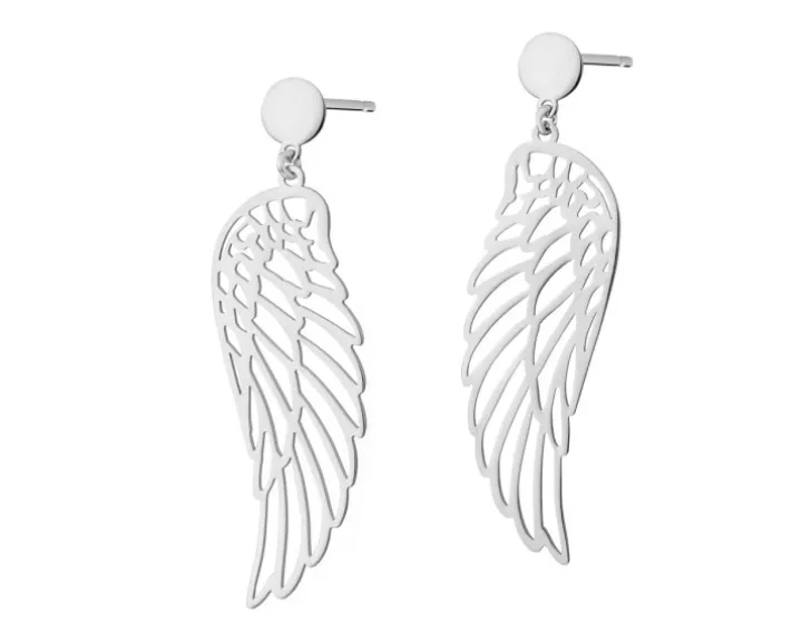 Kolczyki srebrne - skrzydła