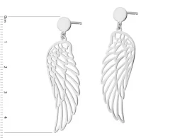 Kolczyki srebrne - skrzydła