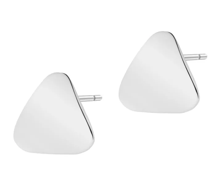 Kolczyki srebrne - trójkąty